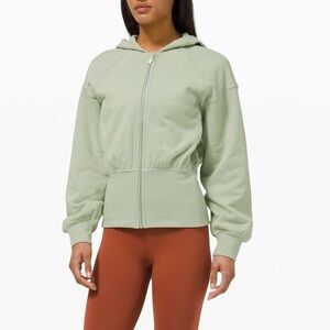 LuLuLemon Green Cinched Waist Hoodie